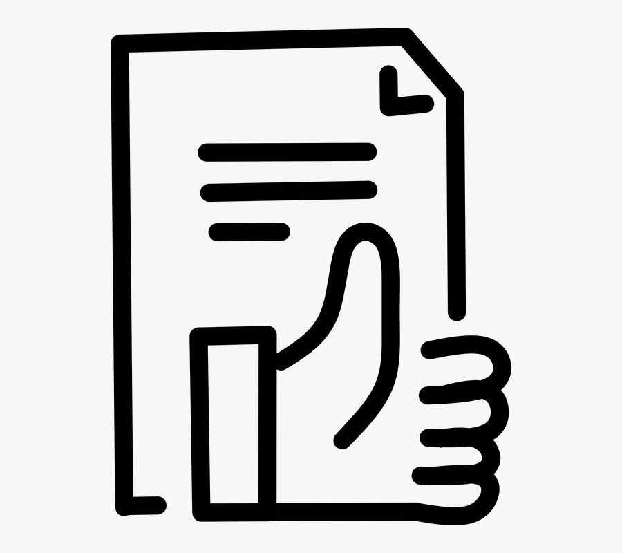 Hand, Business, Sheets, Like, Paper, Work - Hoja De Papel Logo, Transparent Clipart