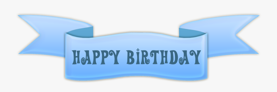 Happy Birthday Banner Png Picture - Happy Birthday Ribbon Banner, Transparent Clipart