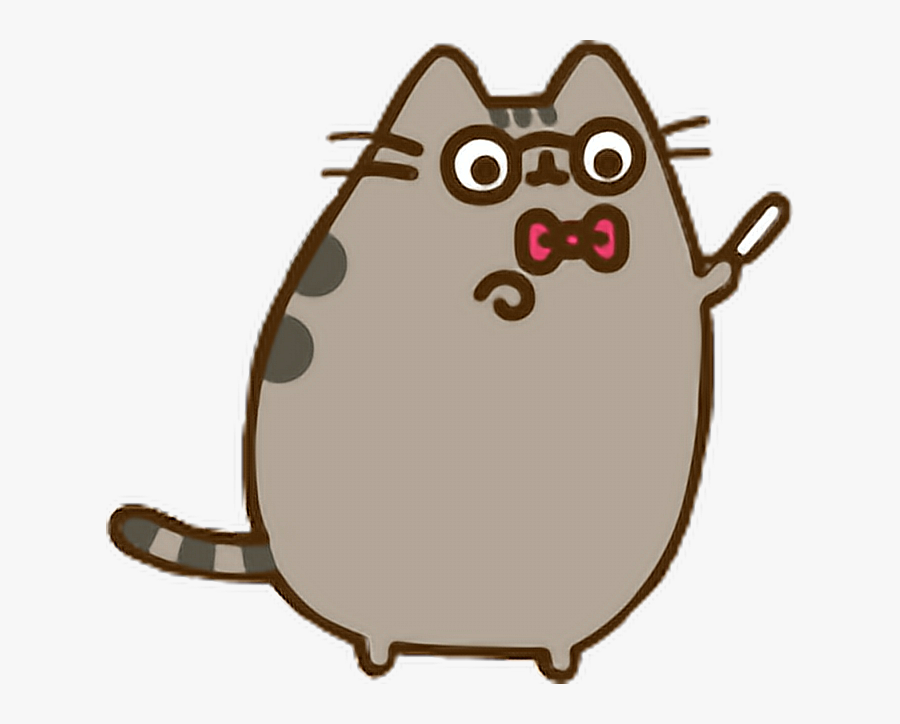 Haha This Is Super Cute - Pusheen Eating Donut Gif, Transparent Clipart