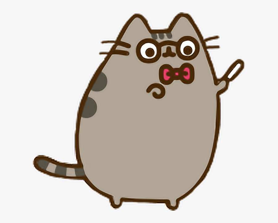 pusheen cat in a donut