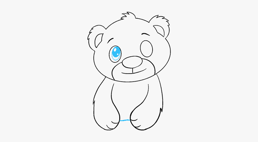 How To Draw A - Drawing Of A Bear Easy, Transparent Clipart