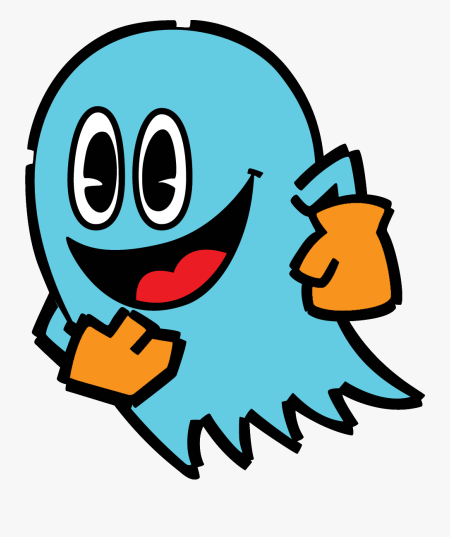 1980 Pac Man Clipart - Cartoon Pac Man Ghost, Transparent Clipart