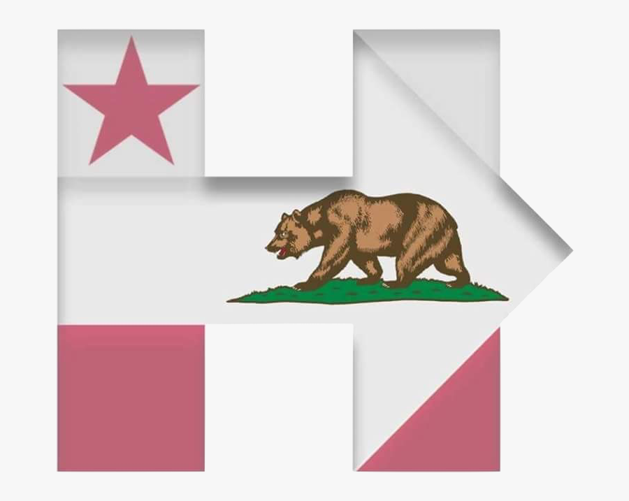 Hillary For California - California Flag Clip Art, Transparent Clipart