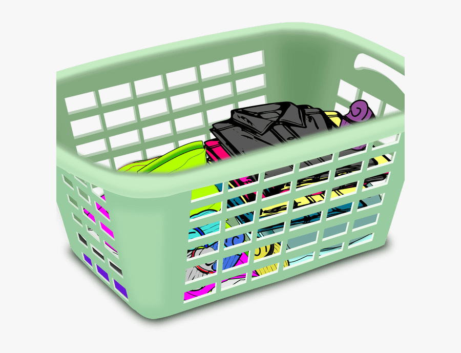 Transparent Put Clothes Away Clipart - Clip Art Of Basket, Transparent Clipart