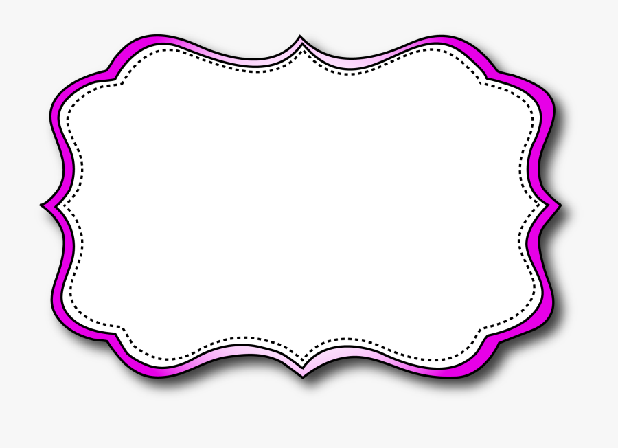 Transparent Hello My Name Is Tag Png - Cute Name Tag Frame, Transparent Clipart
