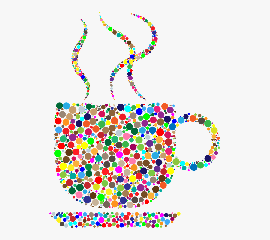 Colorful Coffee Clip Art, Transparent Clipart