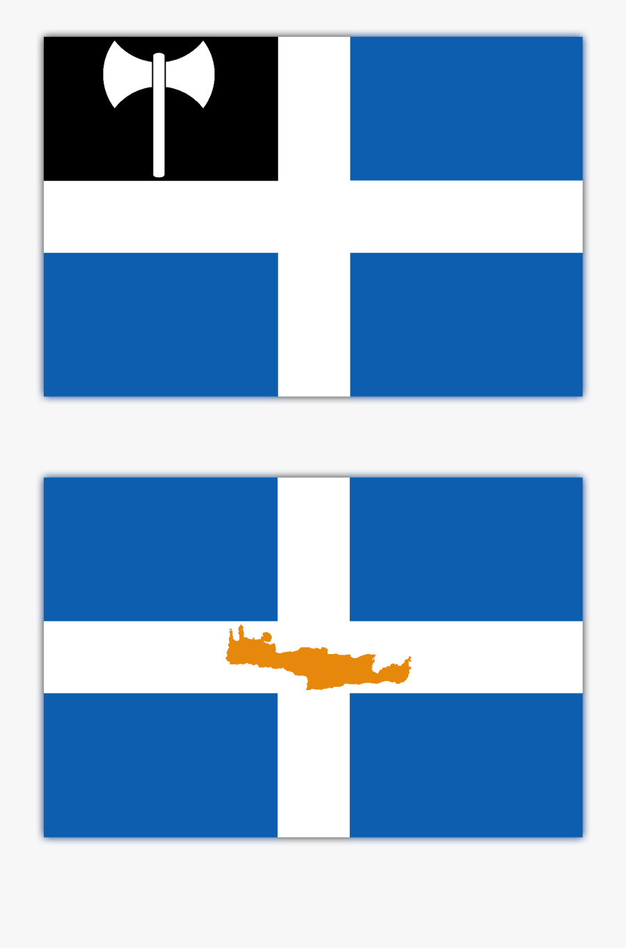 Transparent Greek Flag Clipart - Flag Of Crete, Transparent Clipart