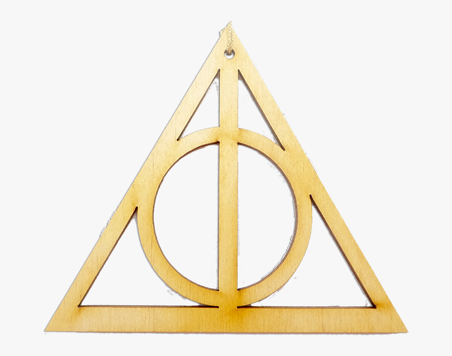 Harry Potter Deathly Hallows Christmas Ornament - Deathly Hallows Symbol Wood, Transparent Clipart