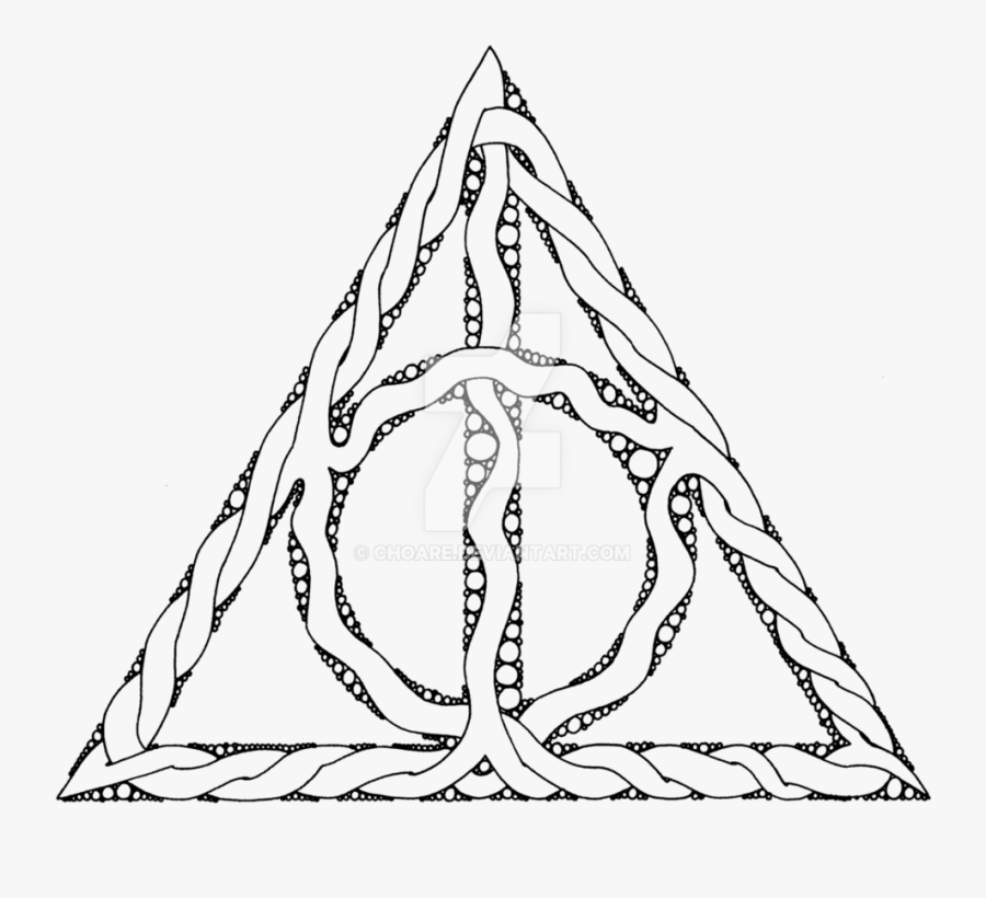 Transparent Deathly Hallows Png - Drawing Deathly Hallows Png, Transparent Clipart