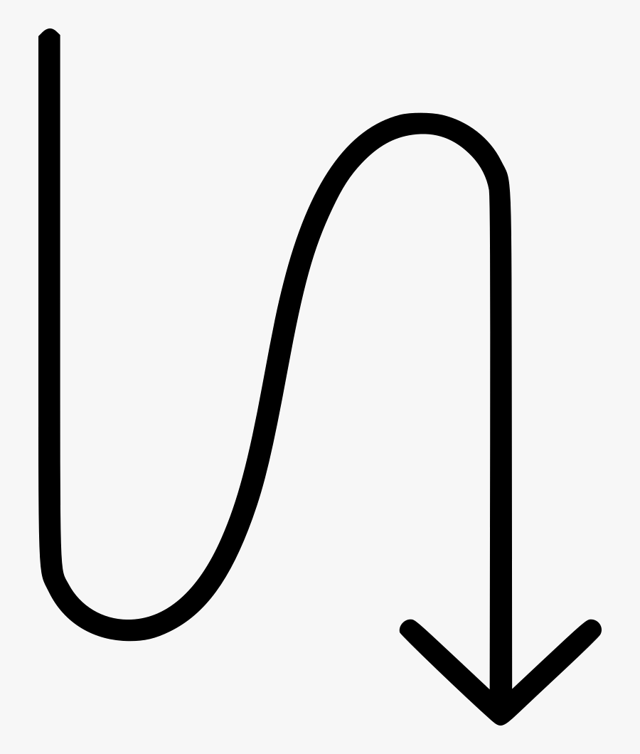 Arrow Process Flow Downward Down Direction Comments, Transparent Clipart