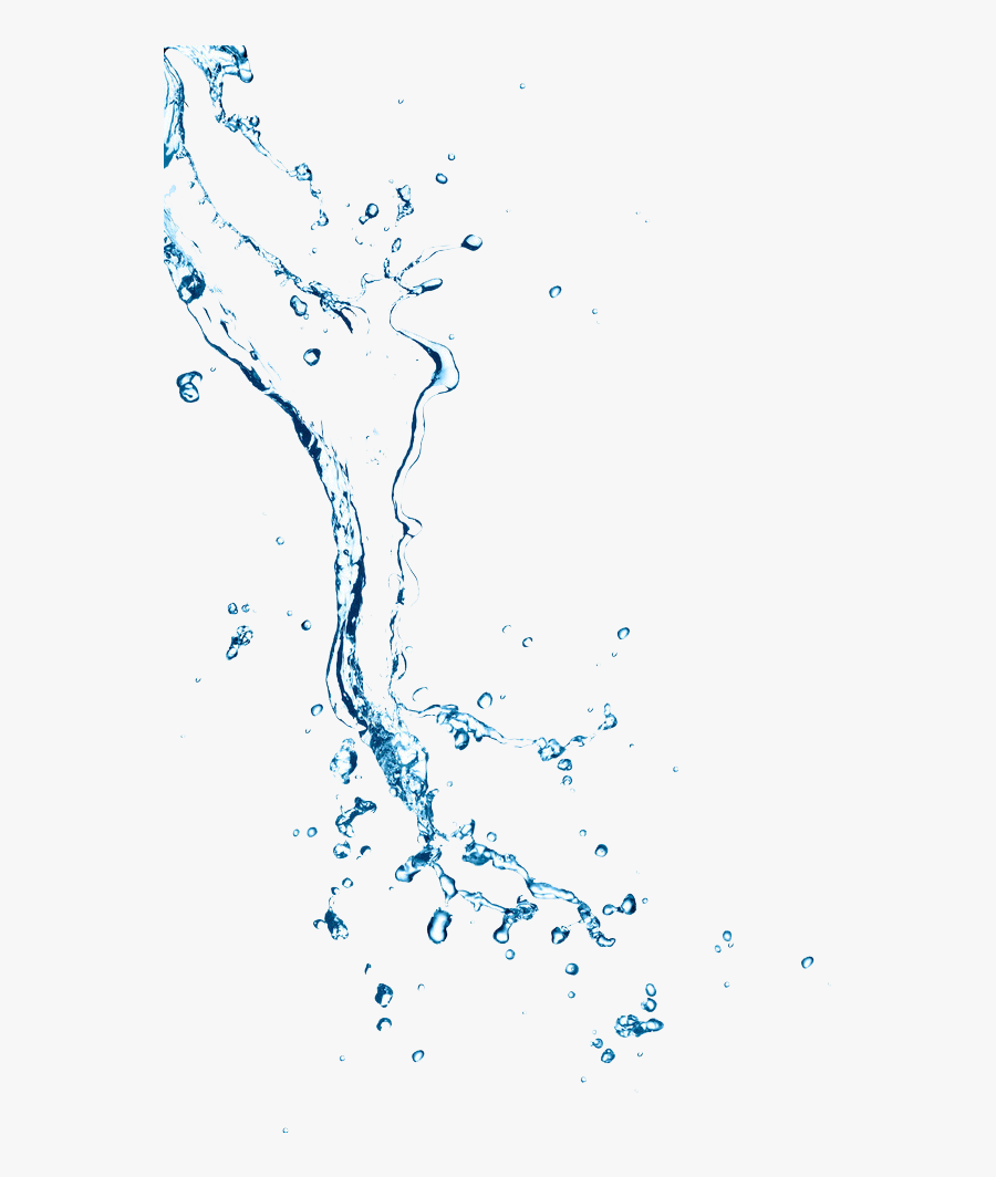 Water Splashing Flow Free Download Image Clipart - Water Droplet Blue Png, Transparent Clipart