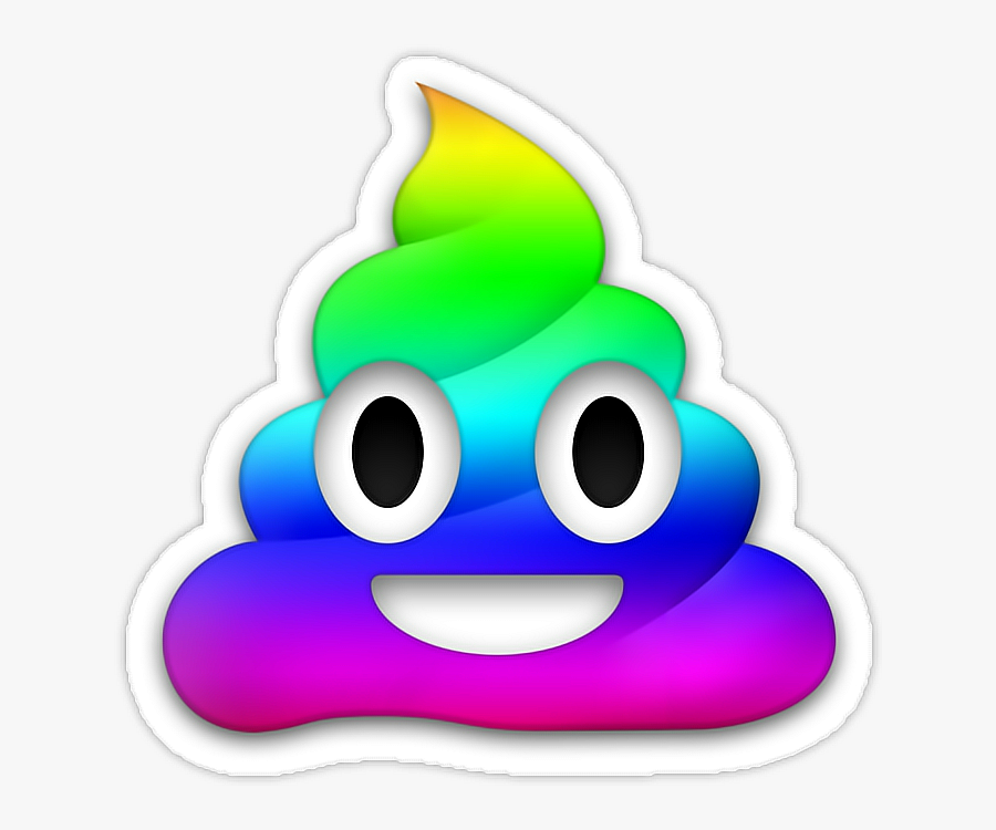 Emoji Emoticonos Whatsapp Rainbow Png Rainbow Poop - Rainbow Poop Emoji Png, Transparent Clipart