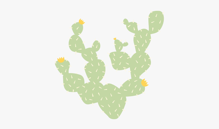 Cactus Wall Decal Weedecor - Stickers De Plantas Transparente, Transparent Clipart