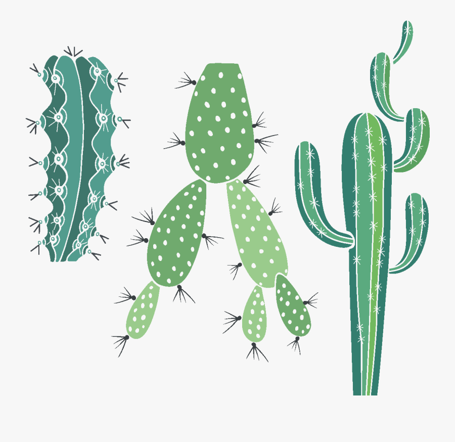 Sticker Boheme 3 Cactus Piquants Ambiance Sticker Col - Eastern Prickly Pear, Transparent Clipart