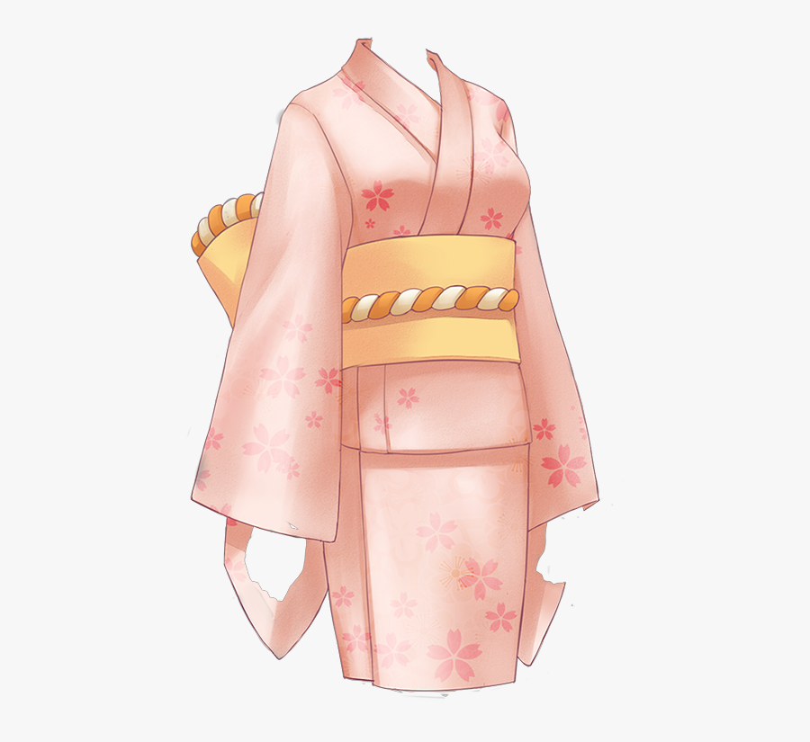 Transparent Kimono Clipart - Japanese Kimono Dress Drawing, Transparent Clipart