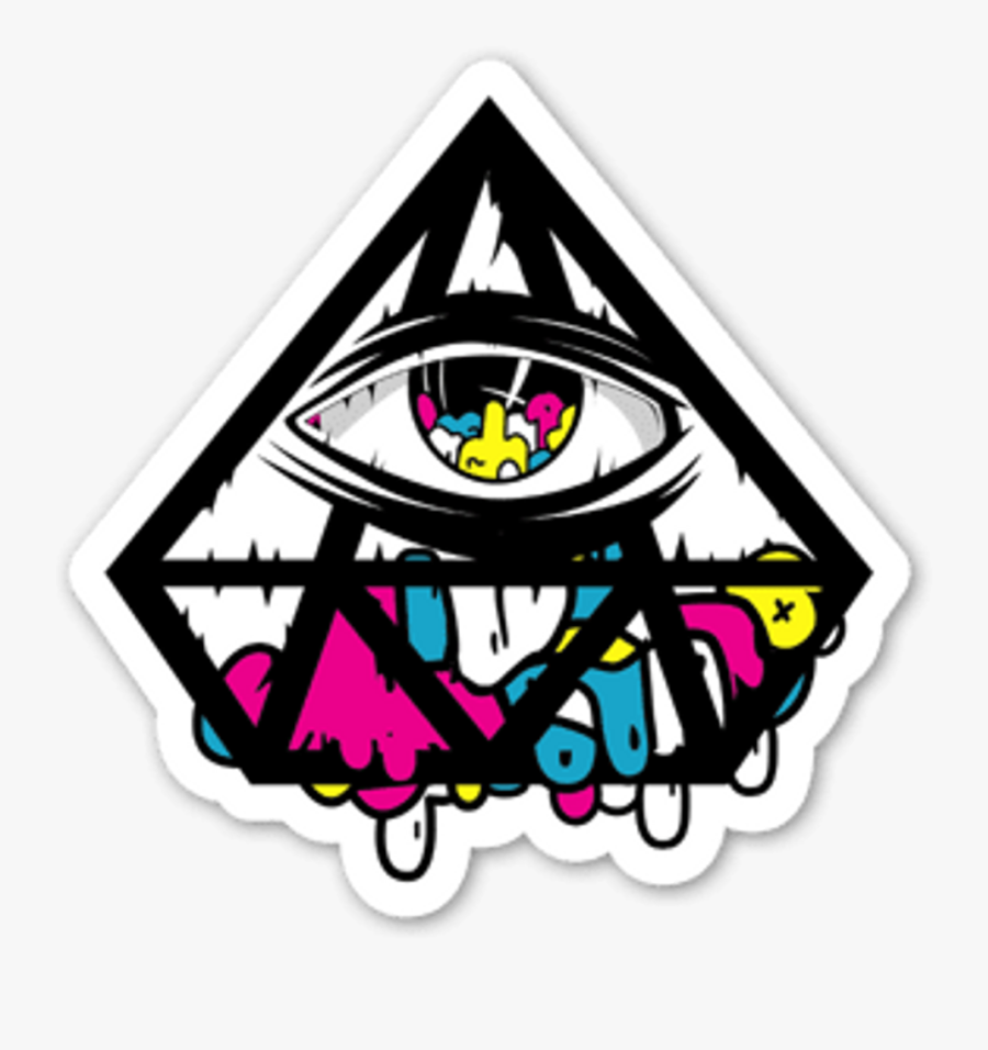 Triangle Clipart Trippy - Imagenes Del Ojo Illuminati, Transparent Clipart