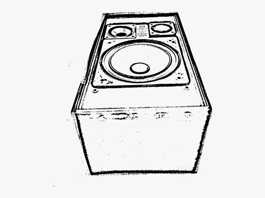 Old-speaker - Drawing Speaker Png, Transparent Clipart