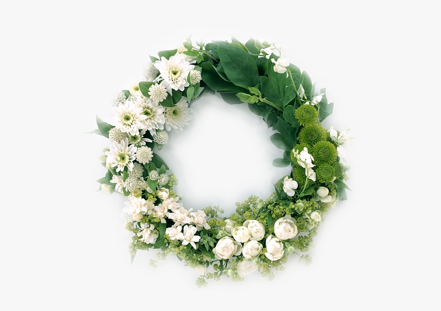 Advent Wreath Funeral Flower Garland - Flower Garland For Funeral, Transparent Clipart