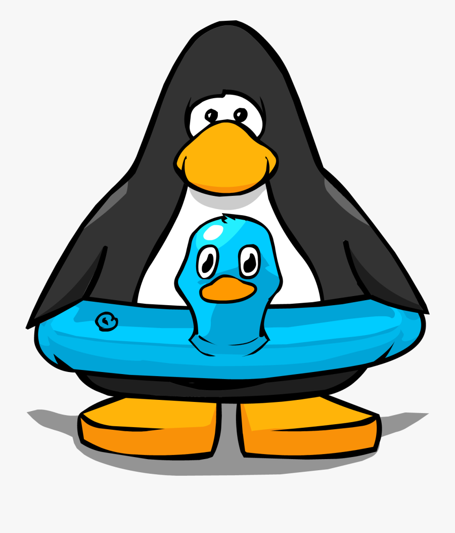 Image Blue Duck From - Club Penguin Maroon Penguin, Transparent Clipart