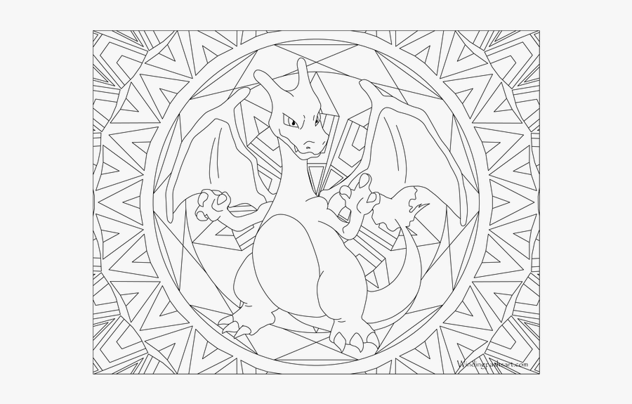Adult Page Charizard Color - Articuno Pokemon Coloring Page, Transparent Clipart