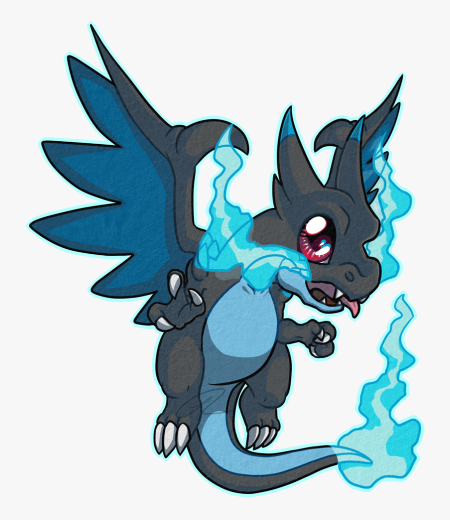 Charizard X Chibi - Mega Charizard X Chibi, Transparent Clipart