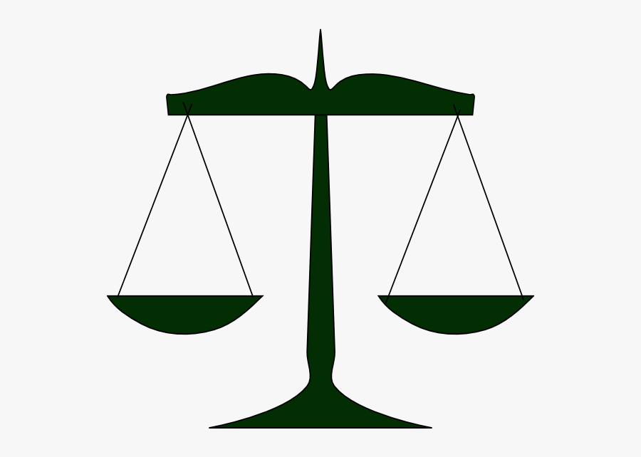 Scales Of Justice Green Clip Art At Clker - Green Scales Of Justice, Transparent Clipart