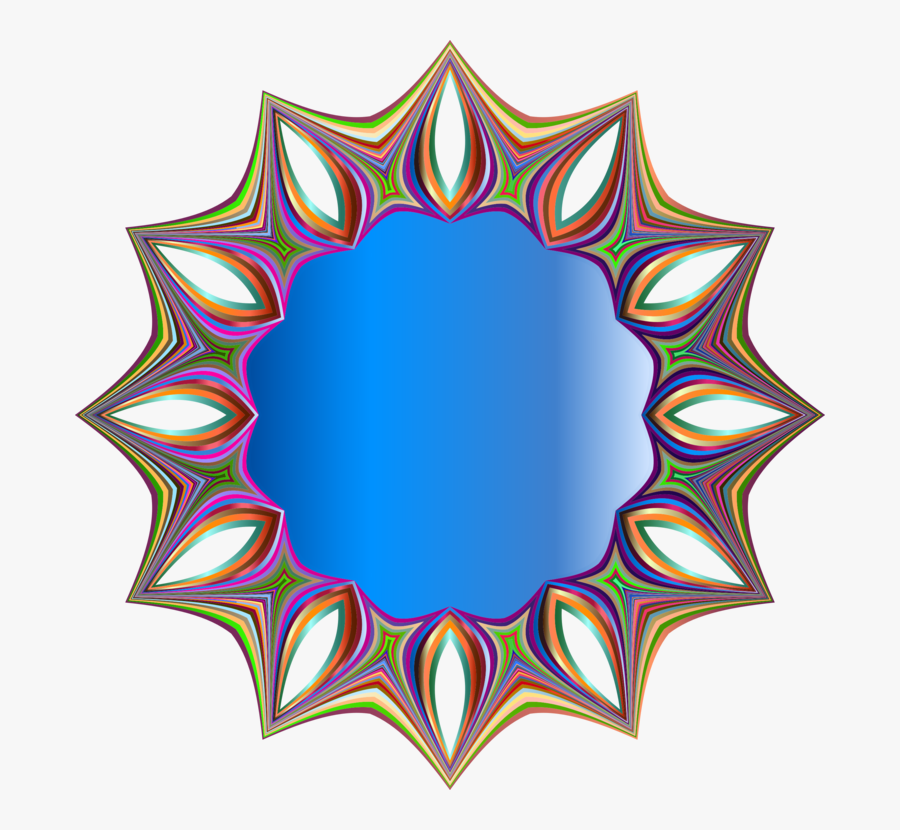 Geometric Shape Mandala Coloring - Shape, Transparent Clipart