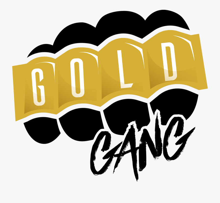#gold #gang #brass #knuckles - Gold Gang, Transparent Clipart