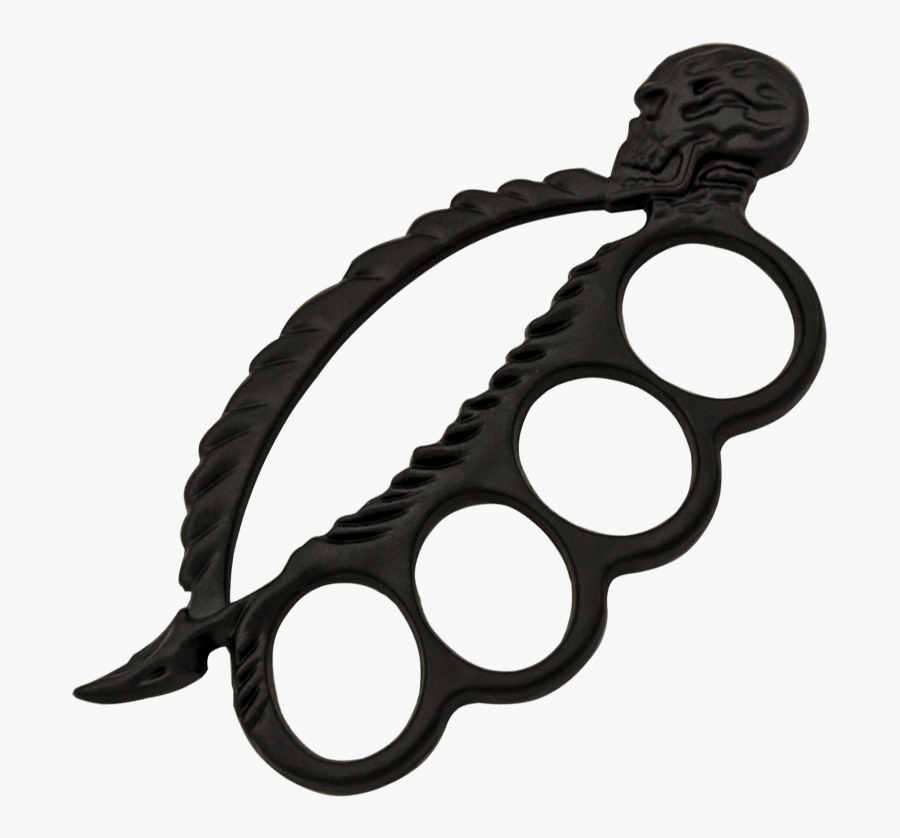 Tiger Tactical Black Skull Iron Flamer Buckle - Brass Knuckles, Transparent Clipart