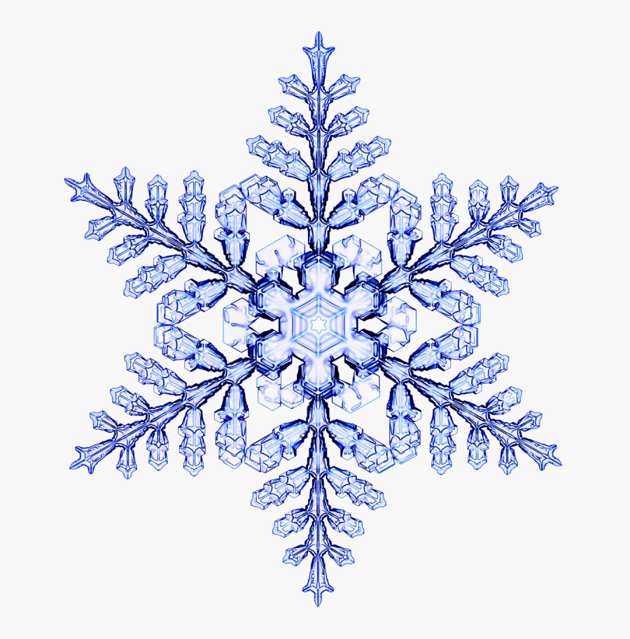 Snowflake Clipart Snow Crystal - Six Fold Symmetry Snowflake, Transparent Clipart