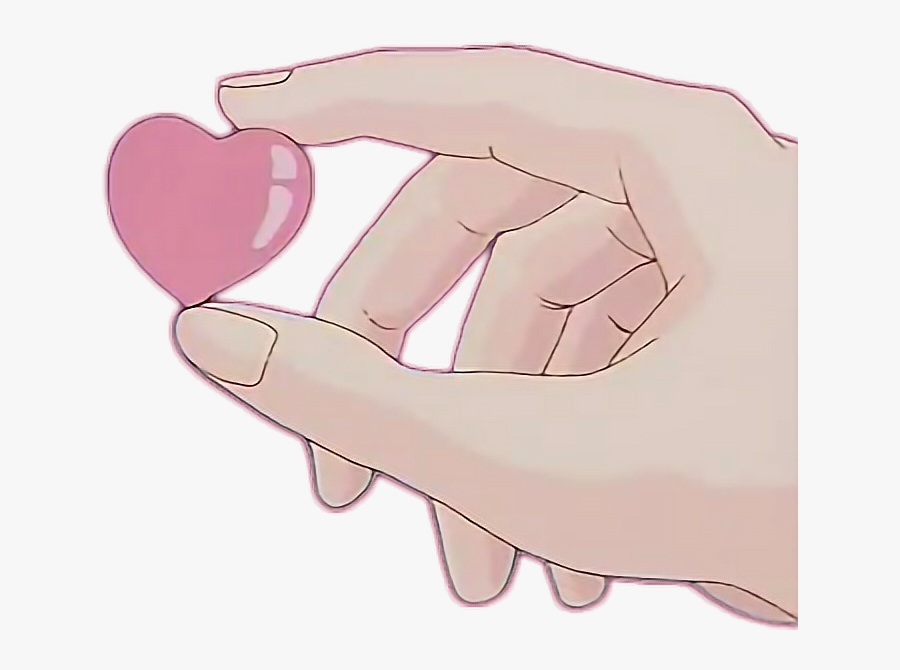#tumblr #arm #hand #heart #art #anime - Aesthetic Picture No Background, Transparent Clipart