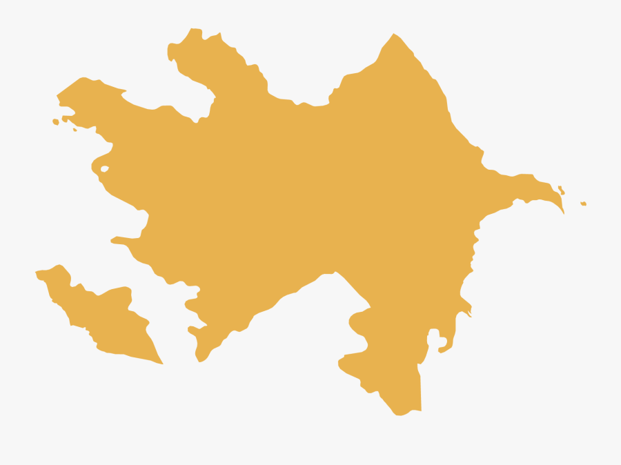 Azerbaijan Map - Azerbaijan Flag Map, Transparent Clipart