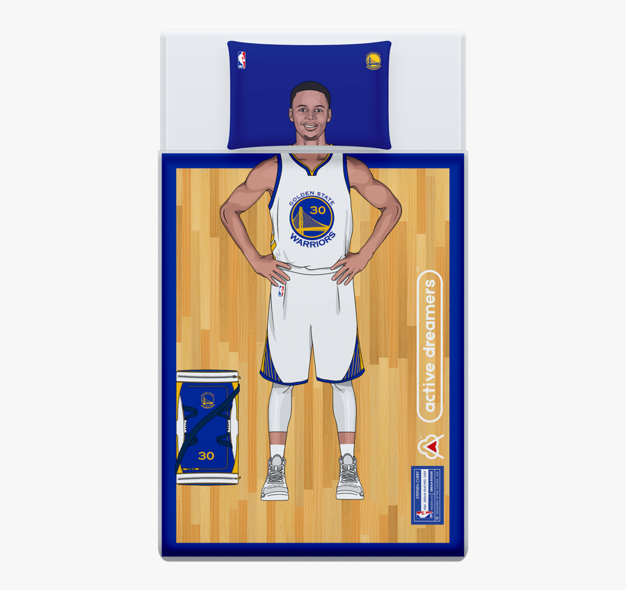 Basketball Drawing Curry - Stephen Curry Bed Sheet, Transparent Clipart