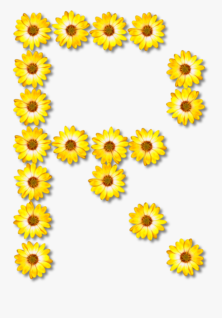 Flower Clipart Alphabet R - Floral P Clip Art, Transparent Clipart