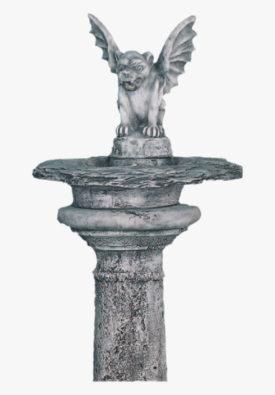 Gargoyle Cast Stone Outdoor Garden Fountains With Spout - Statue, Transparent Clipart