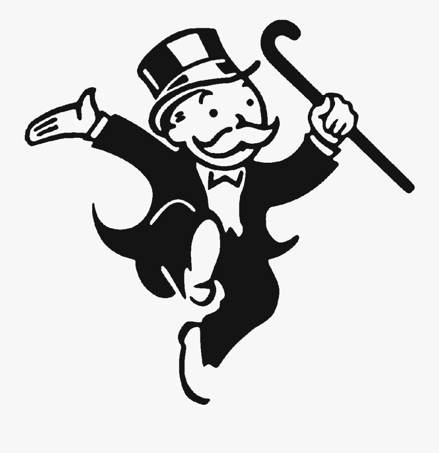 Monopoly Man Dancing - Monopoly Man Svg, Transparent Clipart