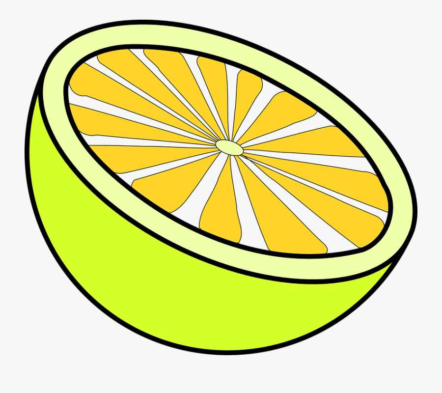 Lemon, Cut, Yellow, Fruit, Juice, Citrus, Sour, Acidic - Lemon Clip Art, Transparent Clipart