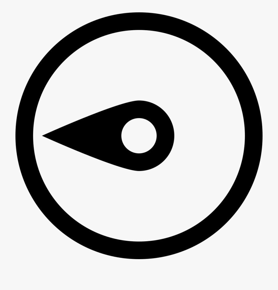 Compass Needle West - Creative Commons Logo, Transparent Clipart