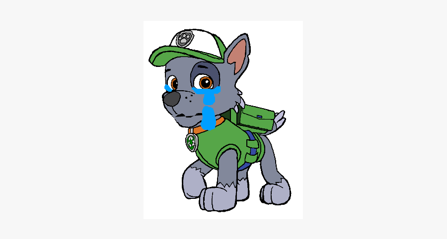 Rocky Crying - Rocky Paw Patrol Drawing, Transparent Clipart