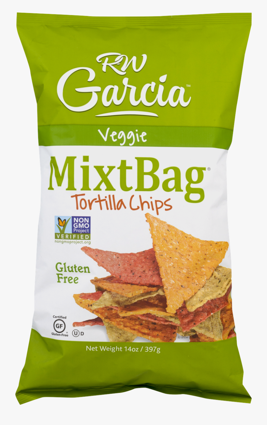 Rw Garcia Veggie Tortilla Chips - Tortilla Chip, Transparent Clipart