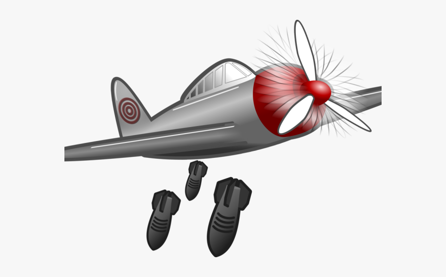 Plane Dropping Bombs Clipart, Transparent Clipart