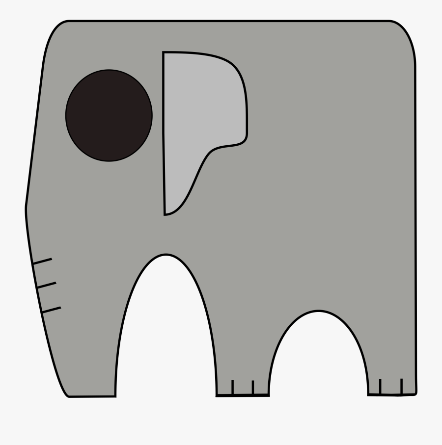 Clip Art Elephant Big Image Png, Transparent Clipart