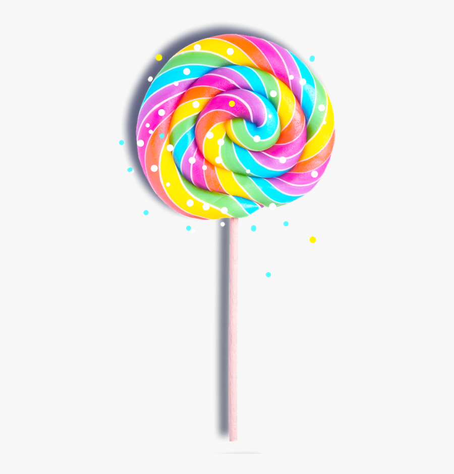 Lollipop Clipart Sugar Candy - Colorful Swirl Lollipop Clipart, Transparent Clipart