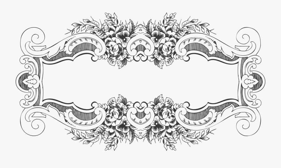 Vintage Floral Frame Png - Vintage Floral Frames Free, Transparent Clipart