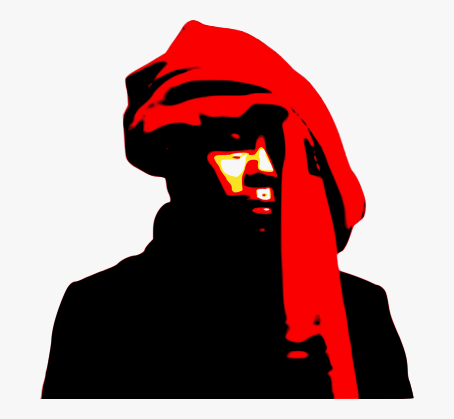 Silhouette,facial Hair,fictional Character - Dastar, Transparent Clipart