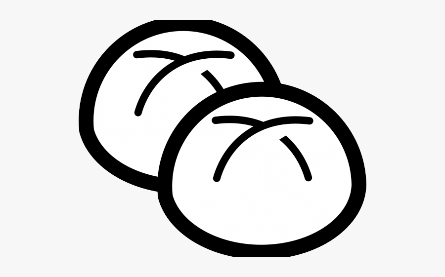 Buns Clipart Black And White, Transparent Clipart