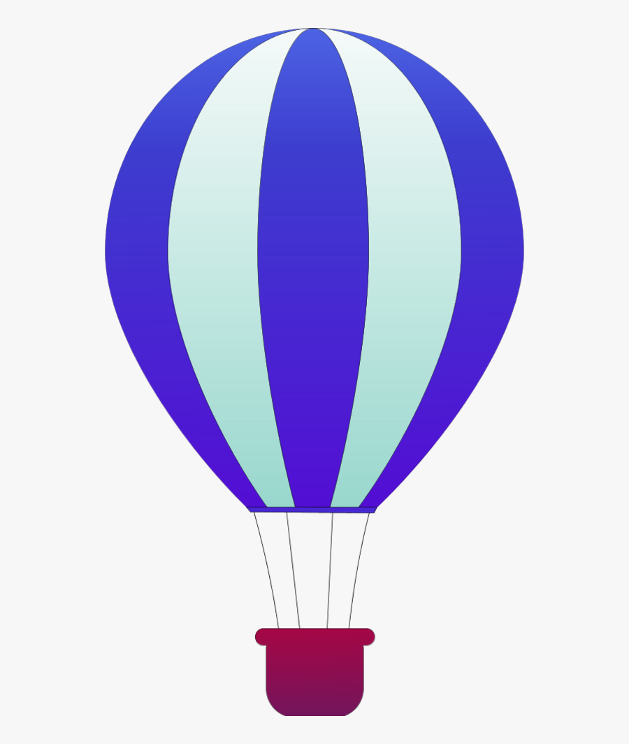 Vertical Striped Hot Air Balloons - Hot Air Balloon Clip Art, Transparent Clipart