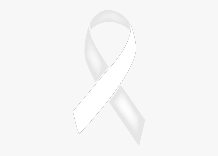 Pearl And White Colored Lung Cancer Ribbon - Am A Survivor Brain Cancer, Transparent Clipart