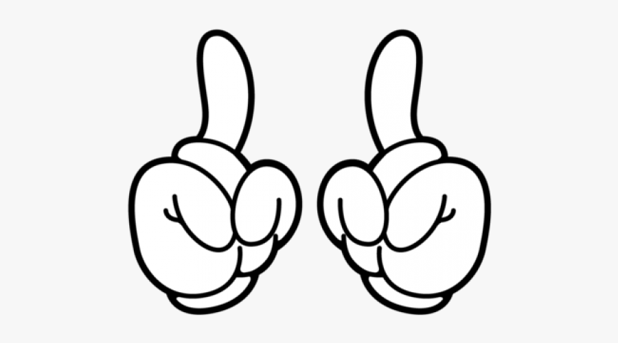 Mickey Mouse Hands Pointing , Free Transparent Clipart - ClipartKey