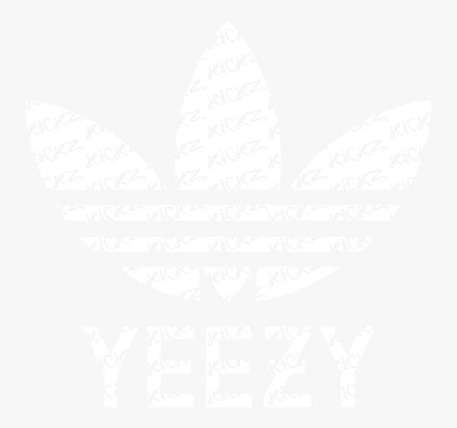 Yeezy Adidas Logo Png - Logo Adidas Yeezy White, Transparent Clipart